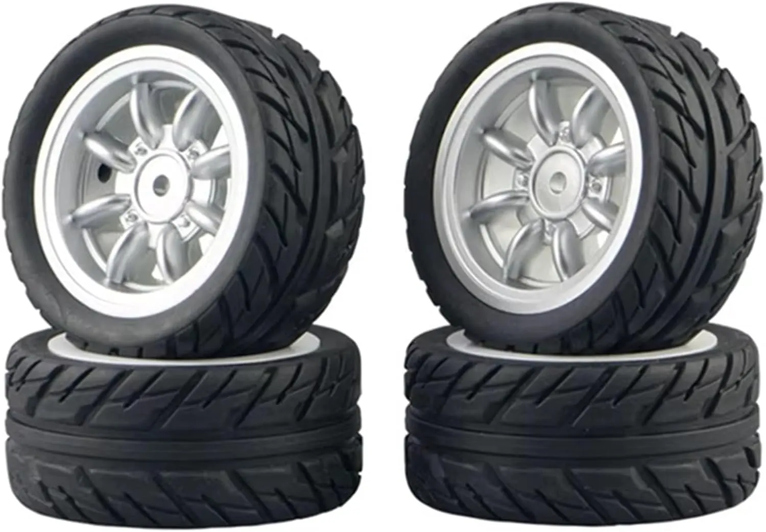 Compatible with SG1603 for SG1604 for SG1605 for UDIRC UD1601 UD1602 UD1603 UD1604 1/16 RC Car Upgrade Parts 4Pcs Rubber Tire Wheel Tyre RC Wheel Tires