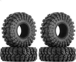 Compatible with TRX4 for SCX10 Pro for Capra Gen8 VS4-10 1/10 RC Crawler Car 118 * 42mm 1.9" Wheel Tires RC Rubber Tire RC Tyre Spare Parts RC Wheel Tires