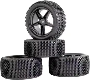 Compatible with Wltoys 144001-02 124019 104001 1/10 1/12 1/14 Scale Off Road for Buggy RC Car Upgrade Parts 4Pcs 85mm Tires Wheel Tyre RC Wheel Tires(Balck)