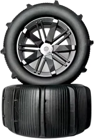 Compatible with WLtoys 144001 124018 124019 12428 12427 144002 1/14 1/16 RC Car Upgrade Sand Wheel Tires Beach Tire 12mm Hex Hub 80mm RC Wheel Tires(2pcs)