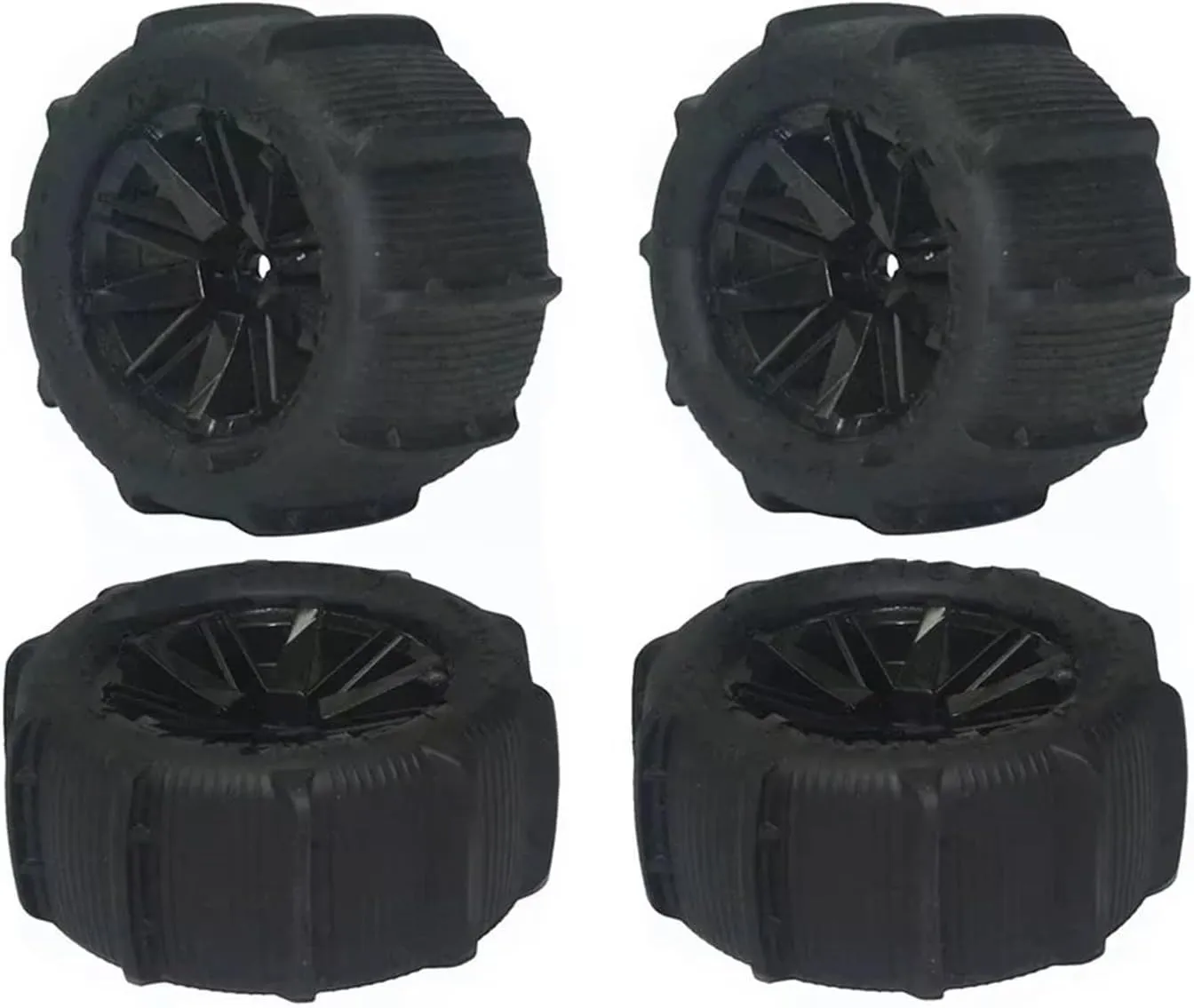 Compatible with Wltoys 144001 124019 12428 104001 for Haiboxing 16889 for SG1601 RC Car Upgrade Parts 80mm Snow Sand Tires Tyre Wheel RC Wheel Tires(4Pcs)