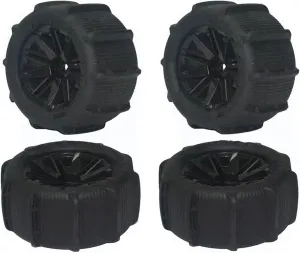 Compatible with Wltoys 144001 124019 12428 104001 for Haiboxing 16889 for SG1601 RC Car Upgrade Parts 80mm Snow Sand Tires Tyre Wheel RC Wheel Tires(4Pcs)