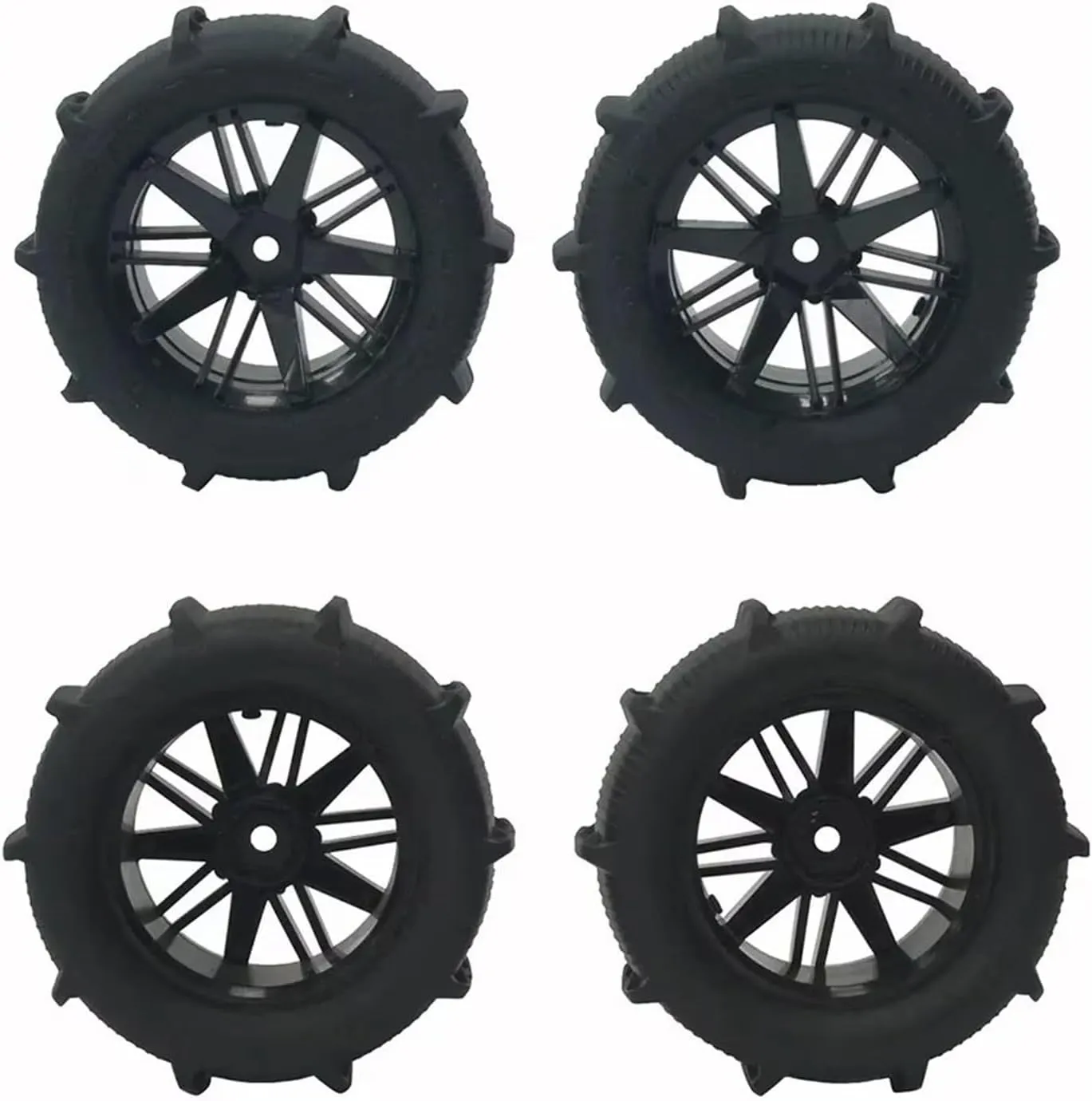 Compatible with Wltoys 144001 124019 12428 104001 for Haiboxing 16889 for SG1601 RC Car Upgrade Parts 80mm Snow Sand Tires Tyre Wheel RC Wheel Tires(4Pcs)
