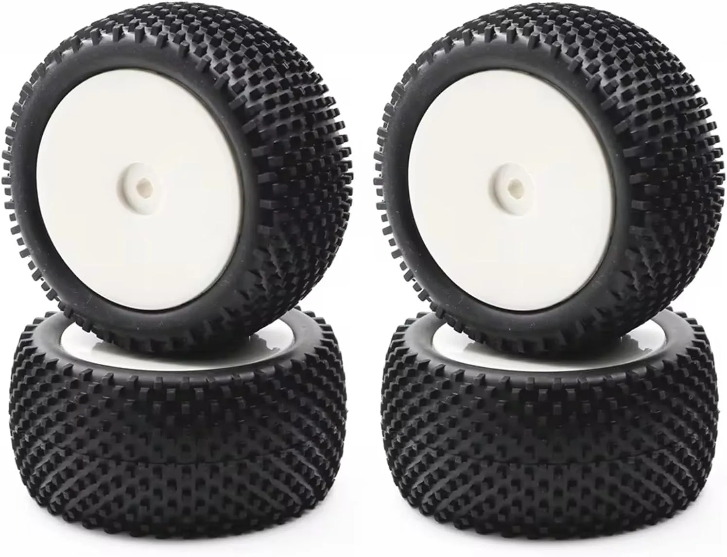 Compatible with Wltoys 144001 144010 124019 for HSP for HPI for Tamiya 4Pcs 90Mm 1/10 RC Off-Road for Buggy Car Rubber Tires Wheels Tyres RC Wheel Tires