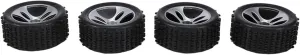 Compatible with Wltoys A959 A959-B A959-A 1/18 RC Car Upgrade Parts Spare Parts Accessories 4PCS Wheels Tires Tyre RC Car Tires RC Wheel Tires
