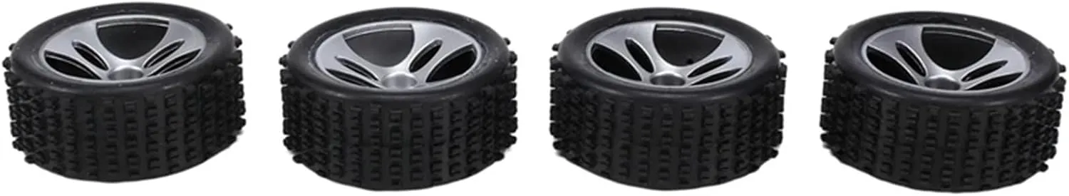 Compatible with Wltoys A959 A959-B A959-A 1/18 RC Car Upgrade Parts Spare Parts Accessories 4PCS Wheels Tires Tyre RC Car Tires RC Wheel Tires