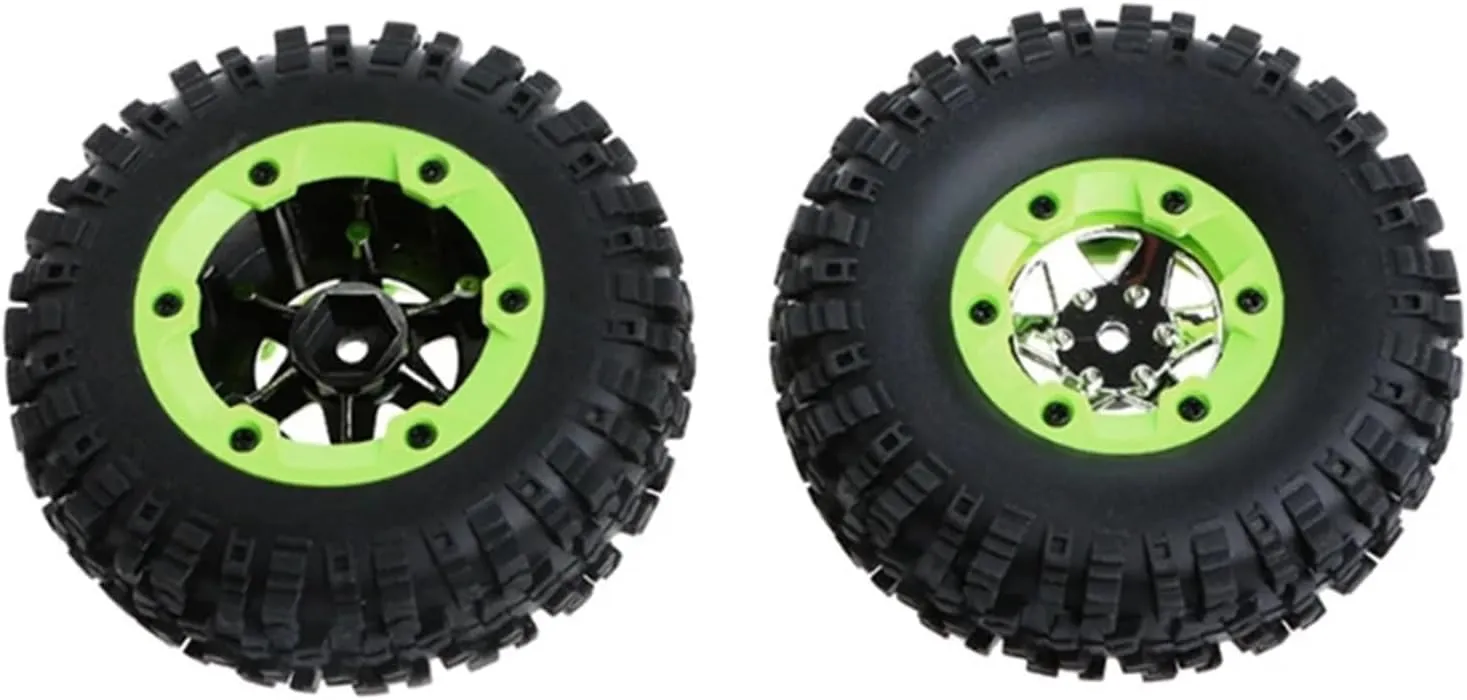 Compatible with Wltoys for 12428 12423 0070 0071 2-4pcs Left/Right Tires Wheel Hub Kit for 1:12 RC Car Spare Replace Parts RC Wheel Tires(Left and Right Tires)