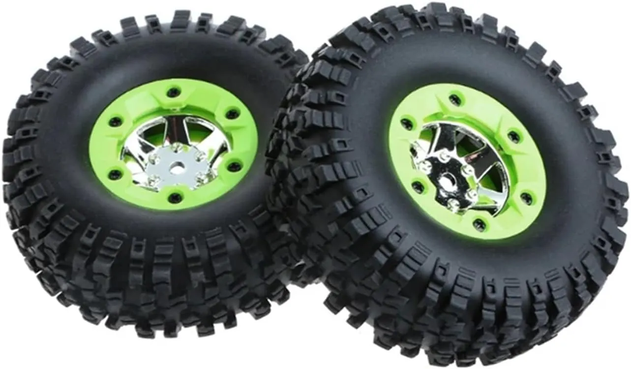 Compatible with Wltoys for 12428 12423 0070 0071 2-4pcs Left/Right Tires Wheel Hub Kit for 1:12 RC Car Spare Replace Parts RC Wheel Tires(Left and Right Tires)