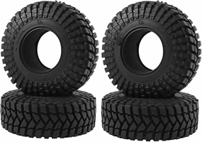 Compatible with Axial SCX10 90046 SCX10 III AXI03007 for Traxxas TRX4 D90 4PCS 110x39MM 1.9 Rubber Wheel Tires Tyre for 1/10 RC Crawler Car RC Wheel Tires