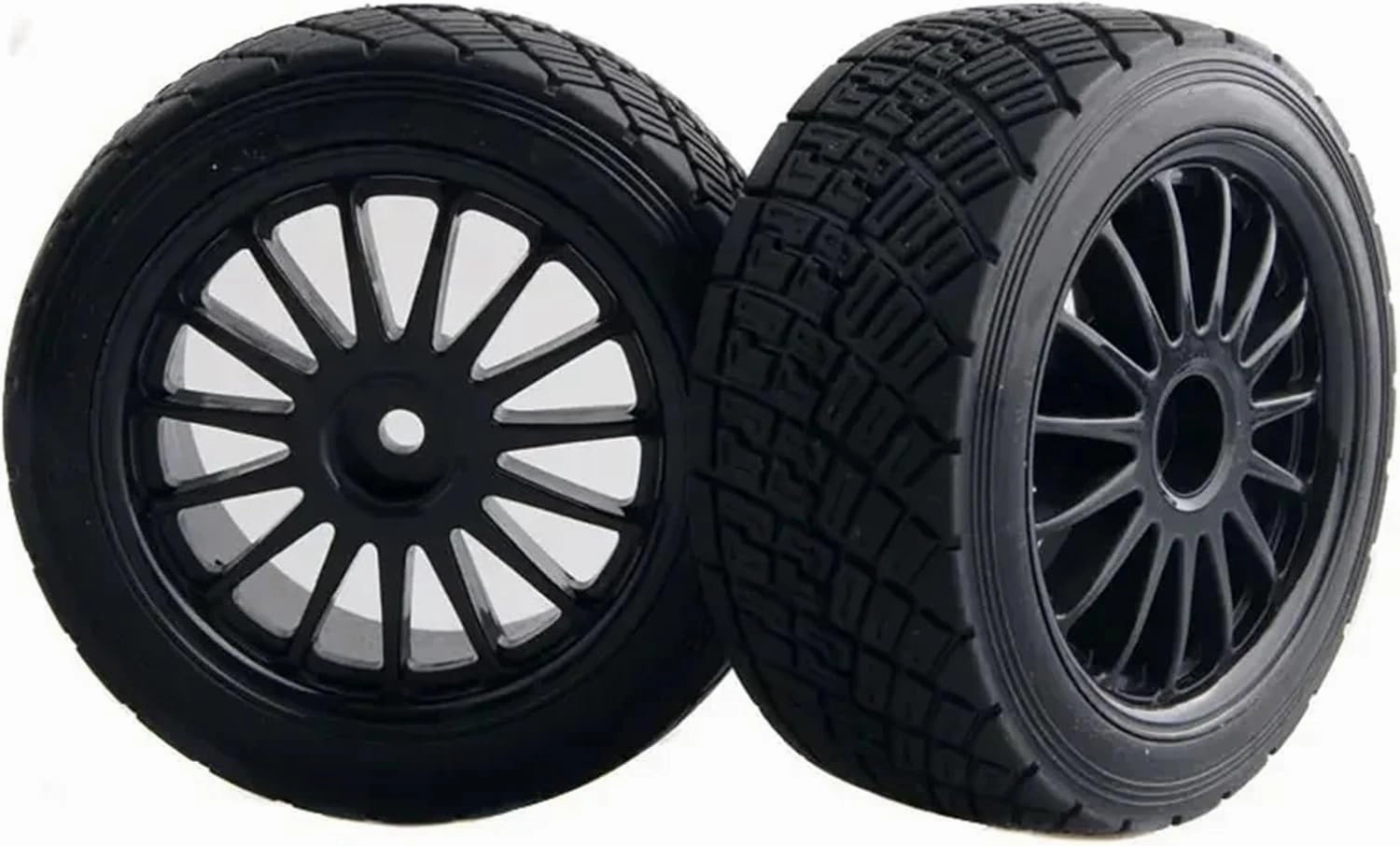 Compatible with HPI WR8 for Flux for Rally 3.0 110697 94177 4PCS 2.2 Inch Wheel Rims Hub 80MM Tires Tyre 1/10 RC Car Part RC Wheel Tires(Black)