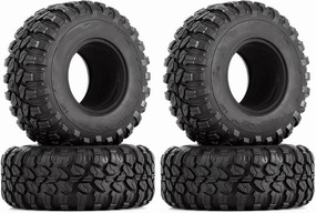 Compatible with TRX4 for TRX6 for Axial SCX10 90046 1:10 RC Crawler Car 4PCS 118 * 44mm 2.2" Rubber Wheel Tires RC Tyre Spare Parts RC Wheel Tires
