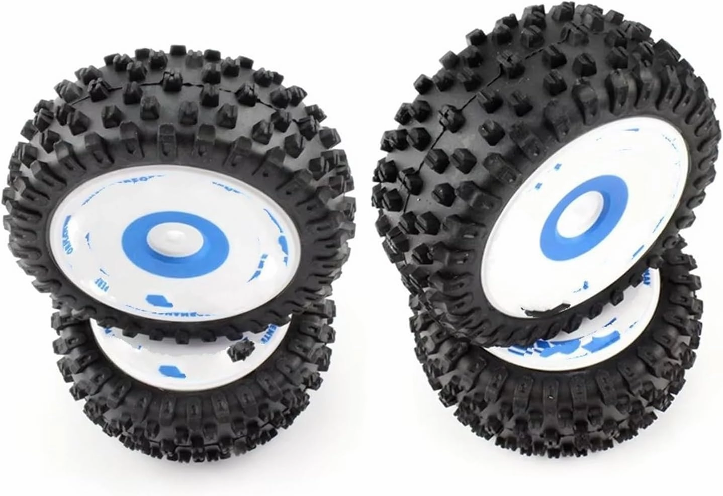 Compatible with Wltoys 124017 1/12 RC Car Upgrade Parts Replacement Spare Accessories 4Pcs Front and Rear Tires Wheel Tyre RC Wheel Tires