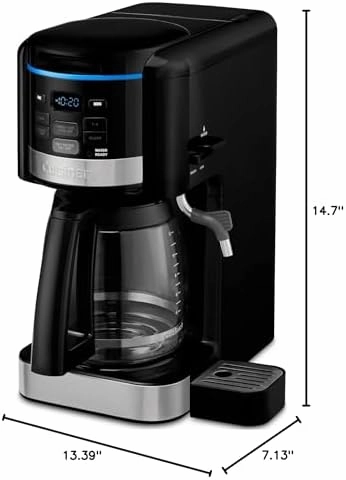 Cuisinart CHW-16 12-Cup Programmable Coffeemaker & Hot Water System New Black