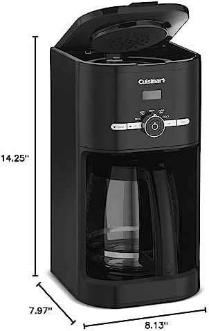 Cuisinart DCC-1120BKFR Classic 12-Cup Programmable Coffee Maker, Black - Certified Refurbished