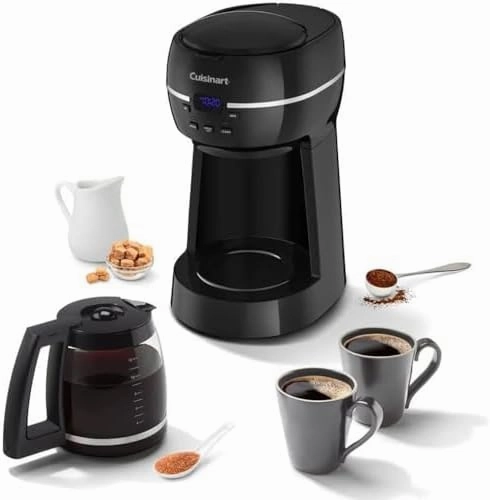 Cuisinart DCC-1500FR 12-Cup Programmable Coffeemaker Black (Renewed) Bundle with 2 YR CPS Enhanced Protection Pack
