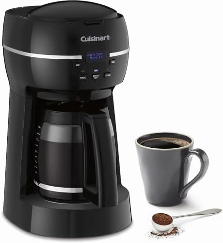 Cuisinart DCC-1500FR 12-Cup Programmable Coffeemaker Black (Renewed) Bundle with 2 YR CPS Enhanced Protection Pack