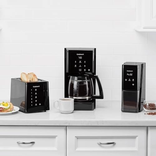 Cuisinart DCC-T20 14-Cup Programmable Coffeemaker Touchscreen, Black
