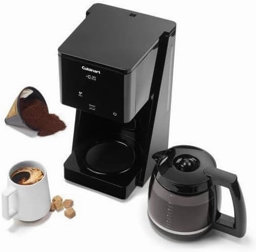 Cuisinart DCC-T20 14-Cup Programmable Coffeemaker Touchscreen, Black,Recertified