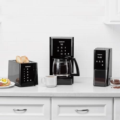 Cuisinart DCC-T20 14-Cup Programmable Coffeemaker Touchscreen, Black