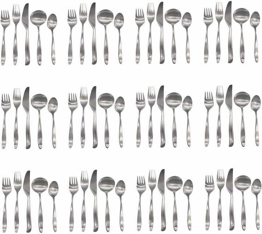 Design 2 / Design II 18/8 Stainless Steel 60pc. Flatware Set