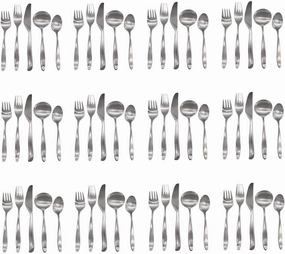 Design 2 / Design II 18/8 Stainless Steel 60pc. Flatware Set