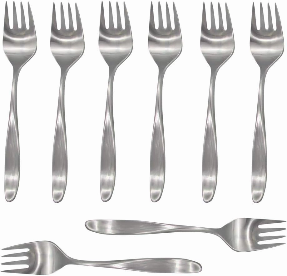 Design 2 / Design II 18/8 Stainless Steel Salad Fork (Set of Eight)
