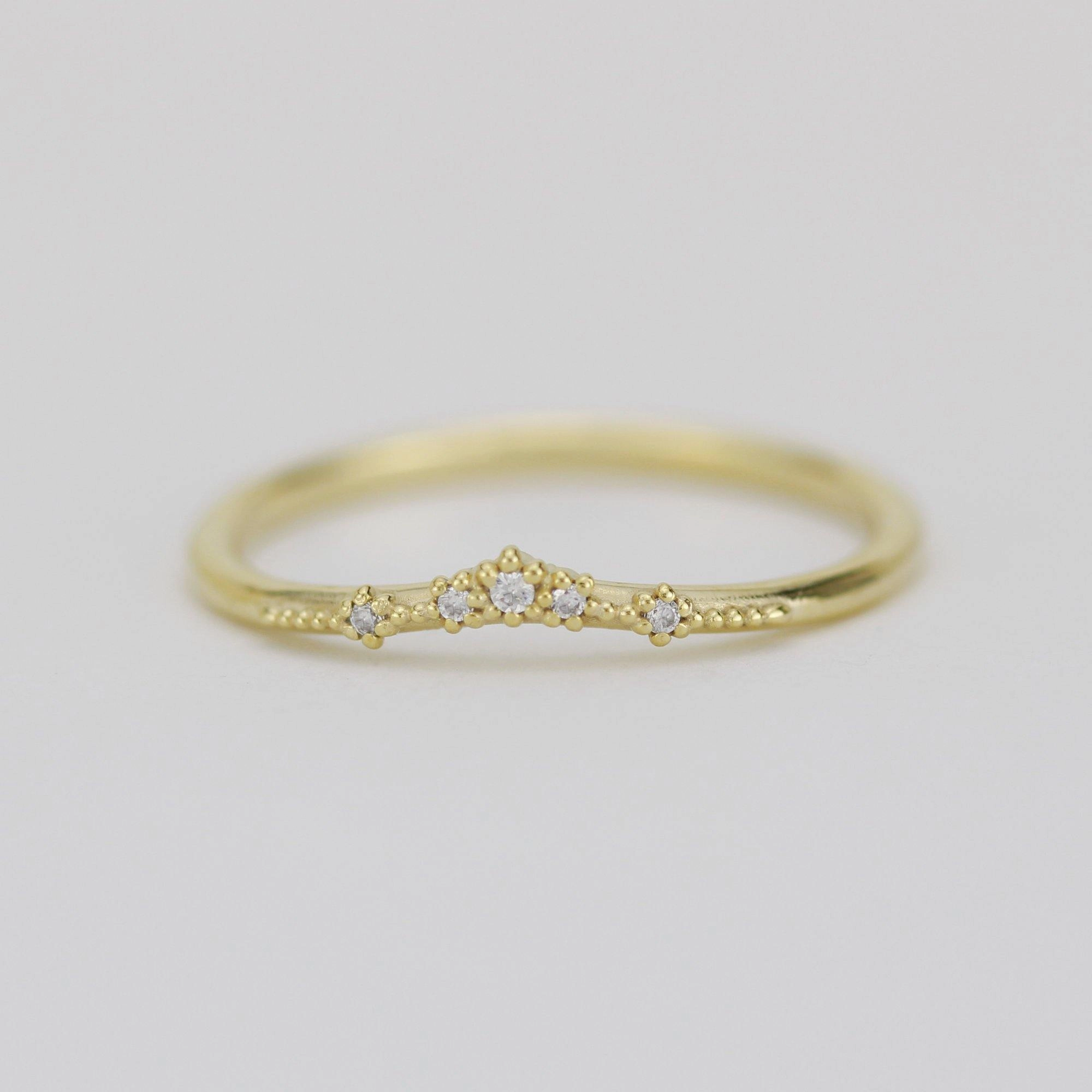 Diamond wedding band, alternative wedding band, unique wedding ring | R327WD