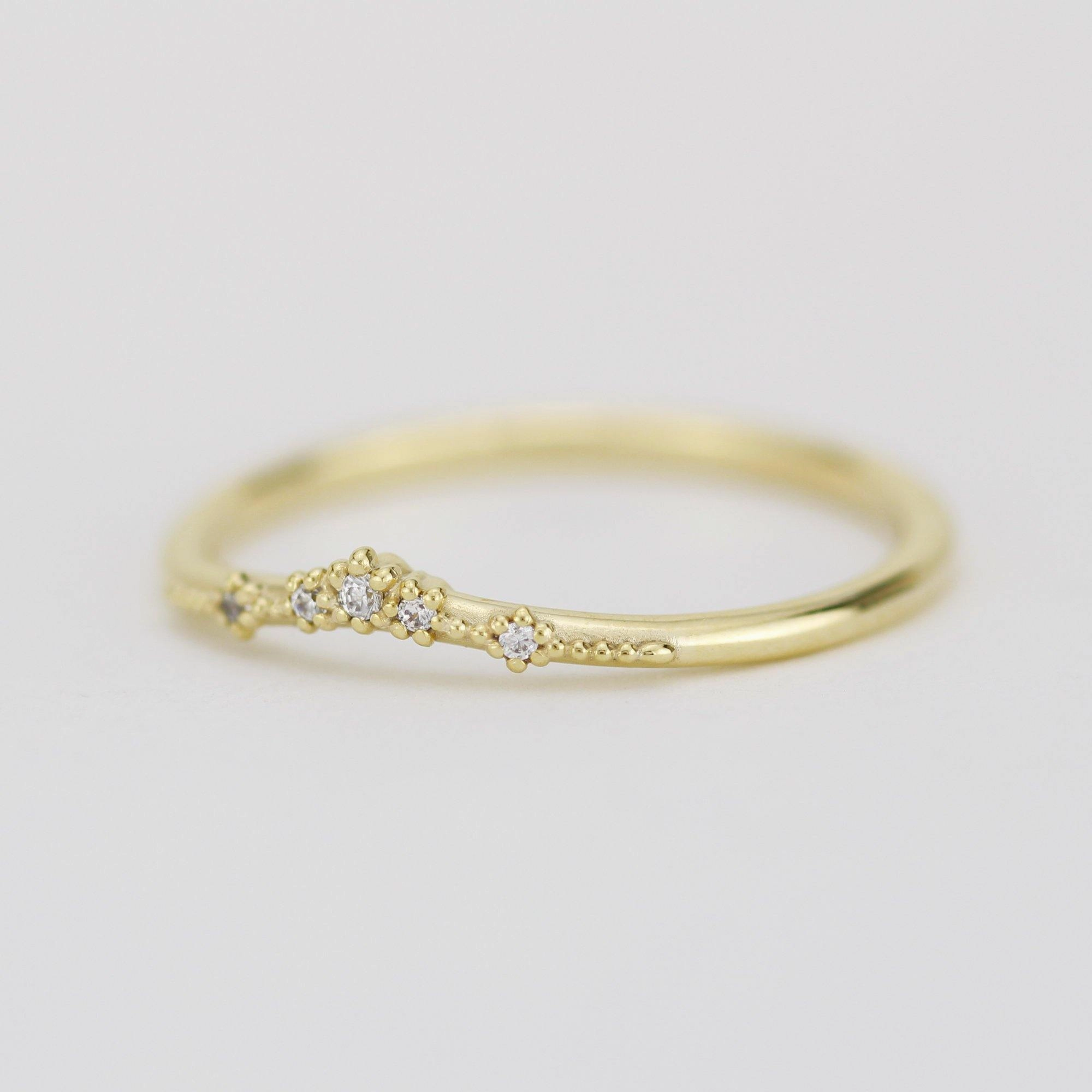Diamond wedding band, alternative wedding band, unique wedding ring | R327WD