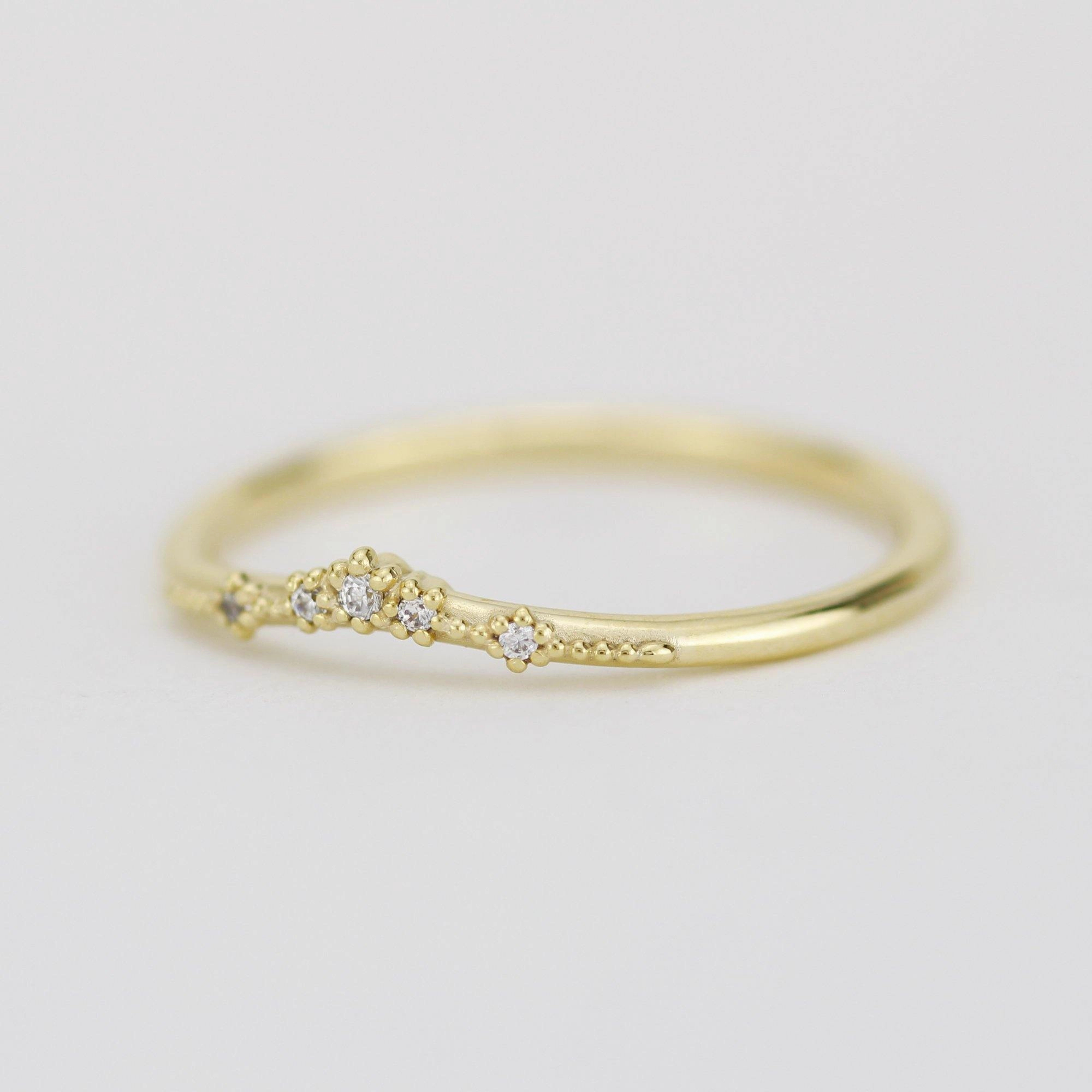 Diamond wedding band, alternative wedding band, unique wedding ring | R327WD