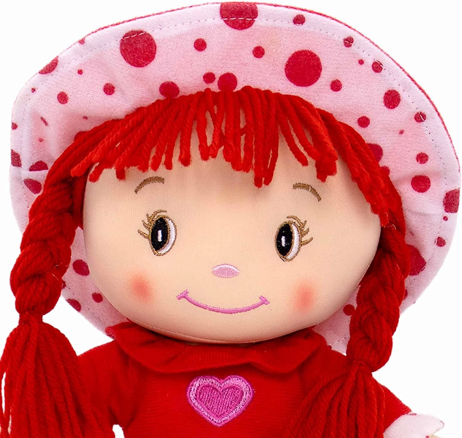 DIBSIES Personalized Sweetheart Cuddle Doll - 14 Inch (Red)