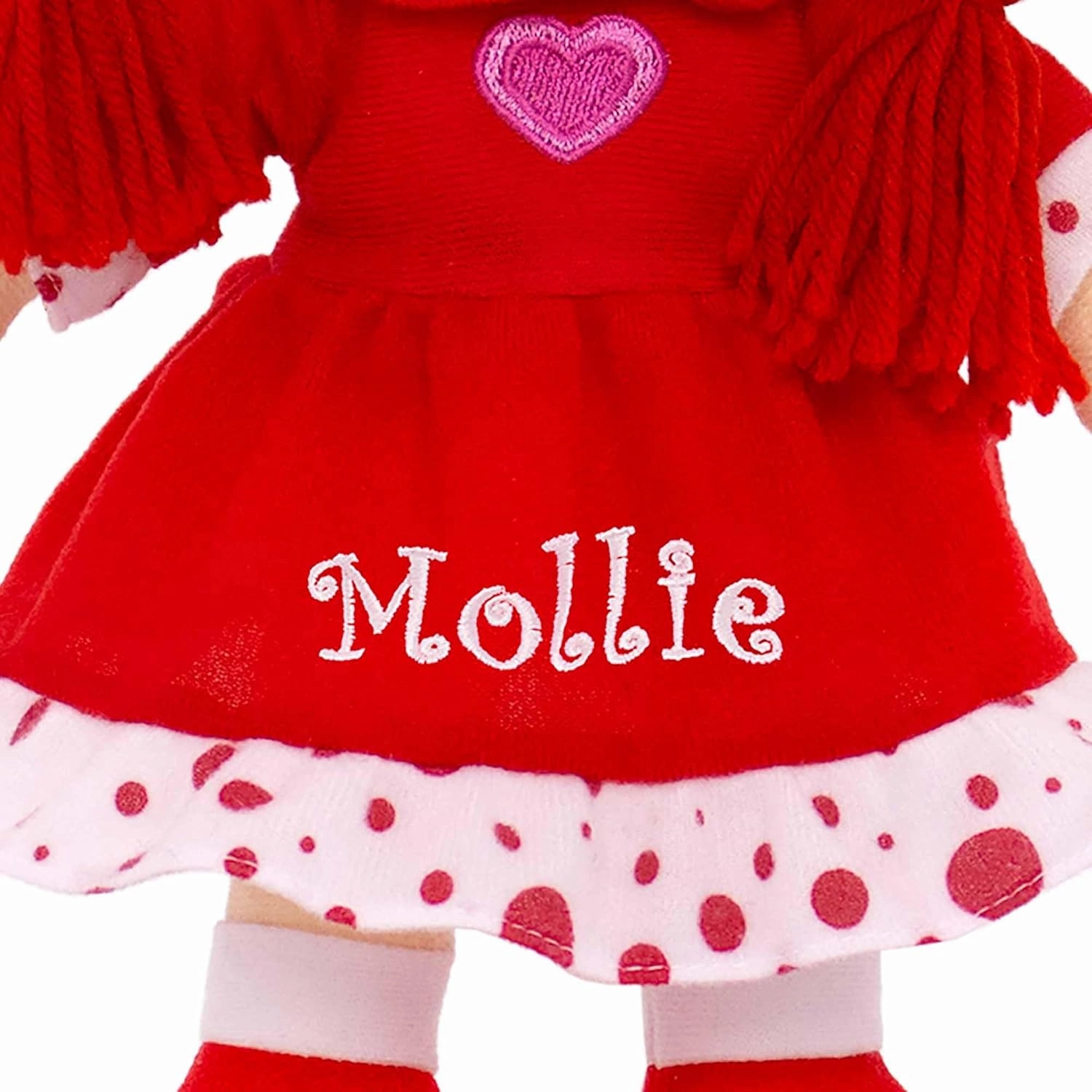DIBSIES Personalized Sweetheart Cuddle Doll - 14 Inch (Red)