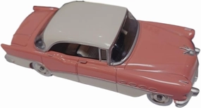 Die Cast Vehicle 1/43 for Buick Roadmaster Riviera Pink and White Classic Car Model Die Cast Adult Collection Vehicles Mini Cars Replica