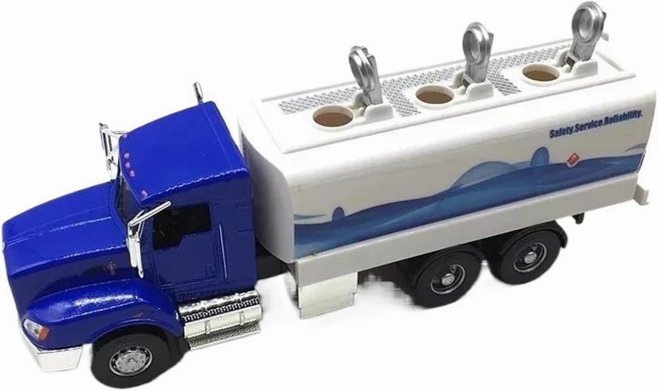 Die Cast Vehicle 1:43 for Kenworth T470 Oil Tank Alloy Engineering Vehicle Model Simulation Truck Classic Toy Car Model Mini Cars Replica