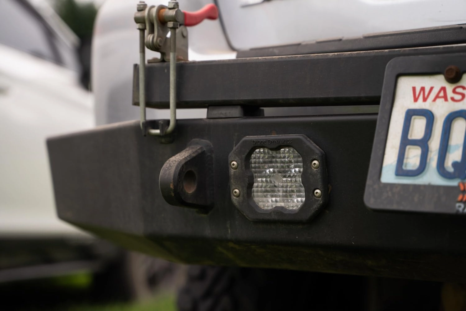 Diode Dynamics SS3 SAE/DOT White Sport Flush Mount LED Pod (pair), Flood with Red Backlight