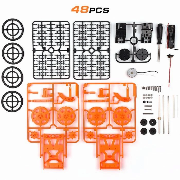 DIY Car Assembly Electric Mechanical Construction Real Motor Climbing Car