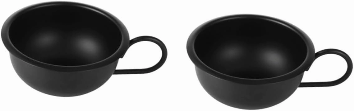 DOITOOL 2pcs Beard Shaving Bowl Shaving Cup Dye Bowl Shaving Bowls for Men Foam Bowl Shaving Cream Metal Man