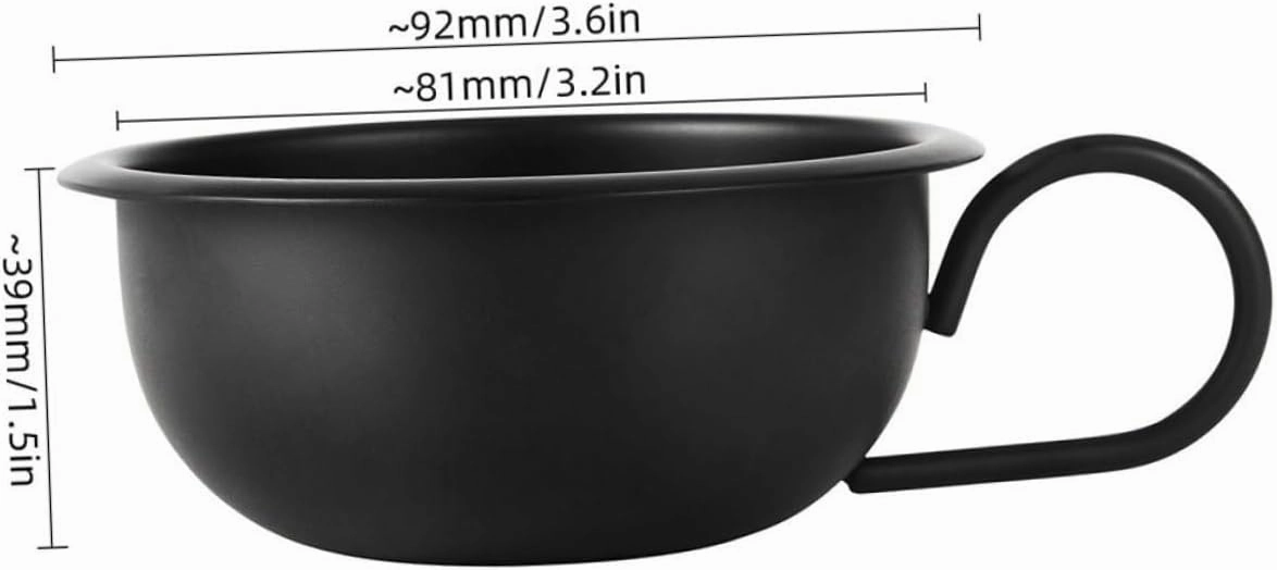 DOITOOL 2pcs Beard Shaving Bowl Shaving Cup Dye Bowl Shaving Bowls for Men Foam Bowl Shaving Cream Metal Man