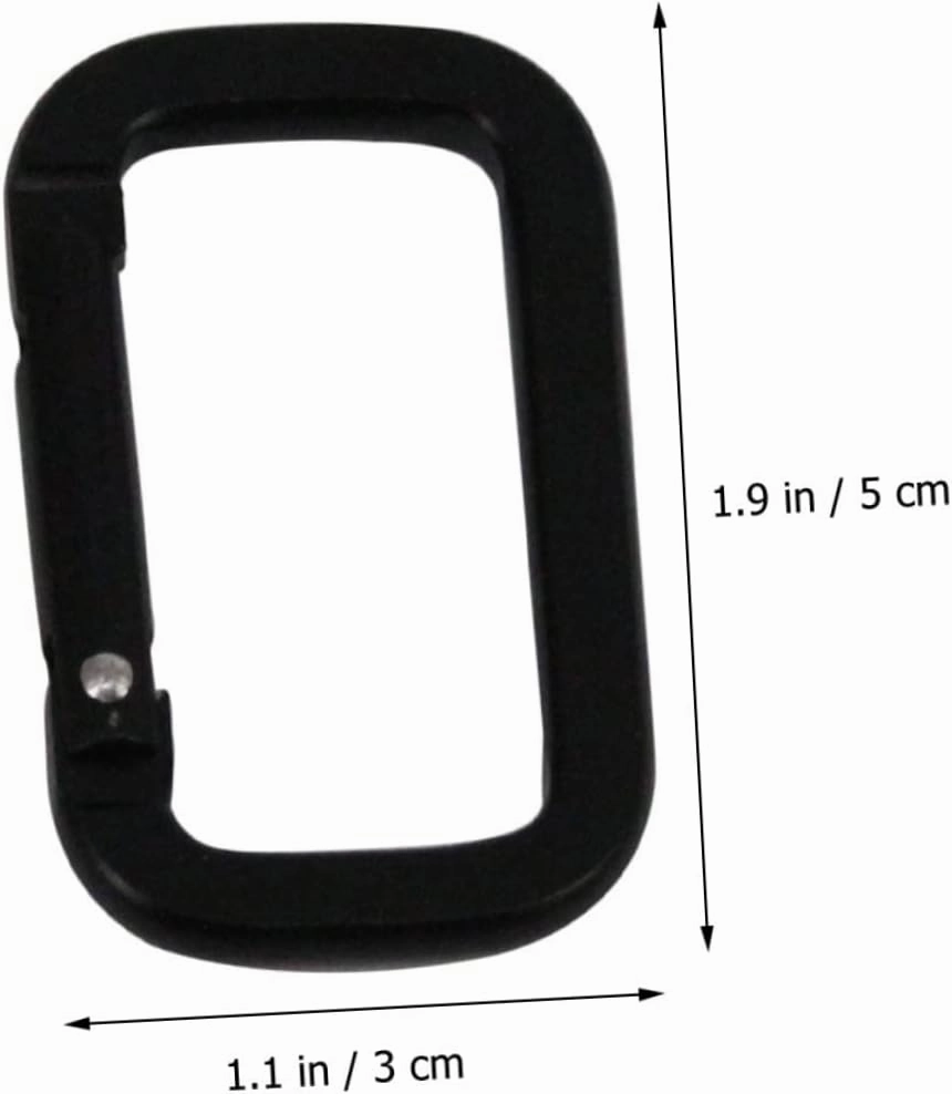 DOITOOL Mouth-shaped Buckle Mountaineering Rectangular Outdoor Buckle Large Climbing Flat Key Camping Useful