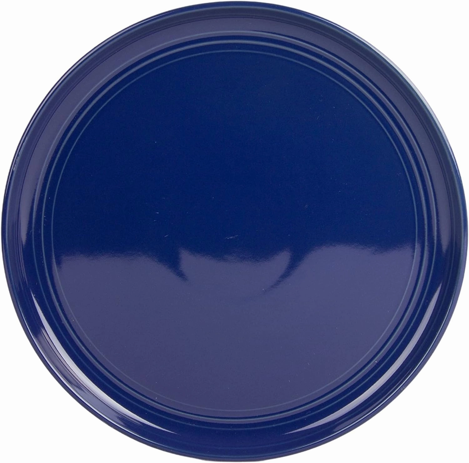 Double Line 8.25" Salad Plate, Set of 6, Cobalt Blue