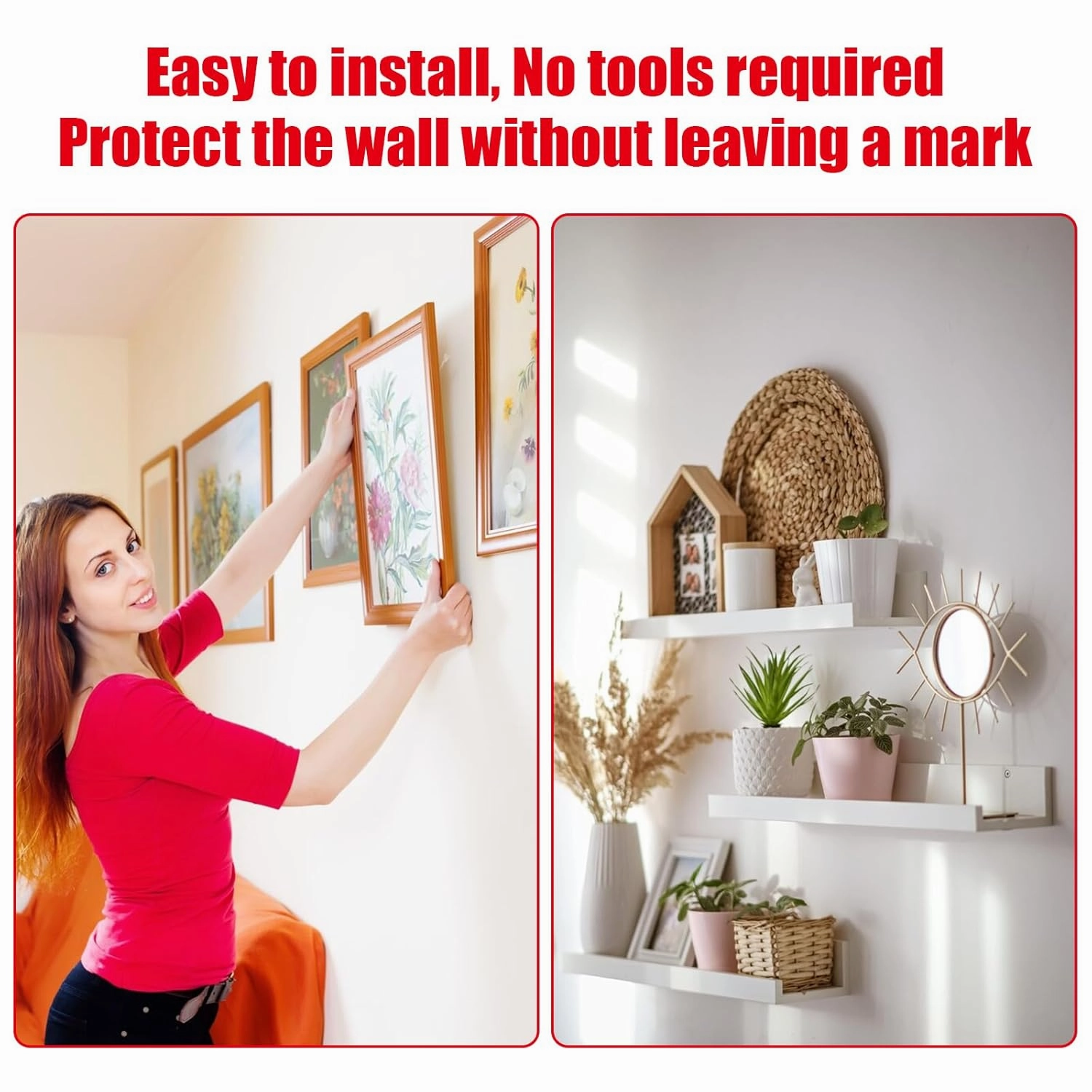 Double Sided Tape Heavy Duty, Waterproof Mounting Foam Tape, 16.5ft Length, 1.38in Width, High Temperature Resistant Adhesive Tape for Car, LED Strip Light, Office Decor, Made of 3M VHB Tape.