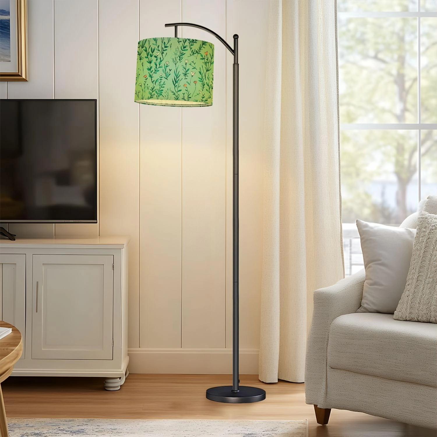 Drum Lamp Shades Tiny meadow flowers seamless for summer dress textile print Lamp Shade for Floor Lamps Table Lamps Pendant Light 11"x8.9" Linen Replacement Large Lampshades