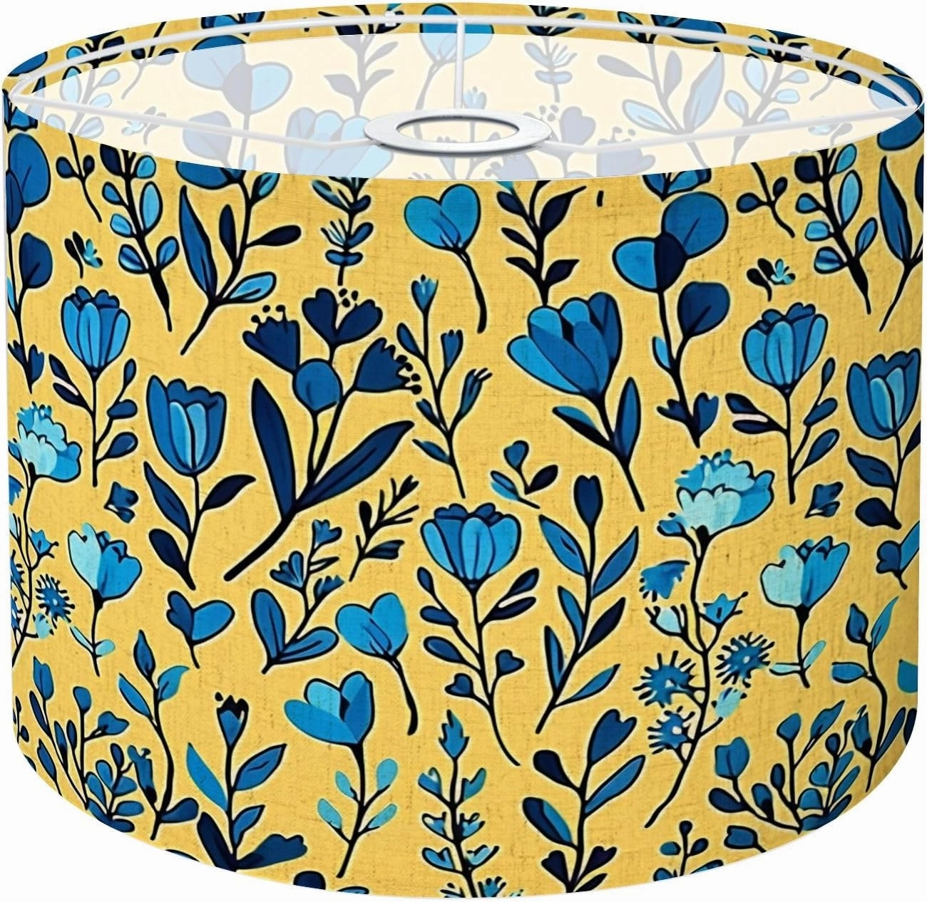 Drum Lamp Shades Tiny meadow flowers seamless for summer dress textile print Lamp Shade for Floor Lamps Table Lamps Pendant Light 11"x8.9" Linen Replacement Large Lampshades
