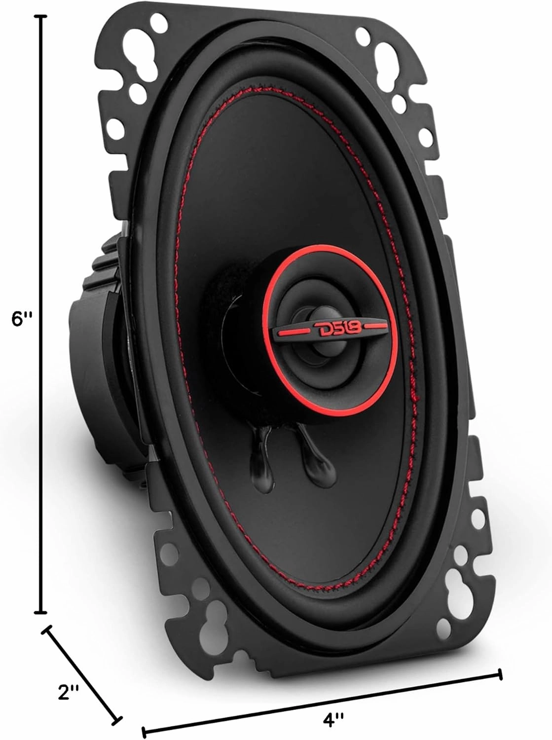 DS18 G4.6Xi GEN-X 4x6 2-Way Coaxial Speakers 135 Watts Max Power 45 Watts RMS 4-Ohm Mylar Dome Tweeters with Neodymium Magnet - Clarity Unparalled by Other Speakers in Their Class - 2 Speakers