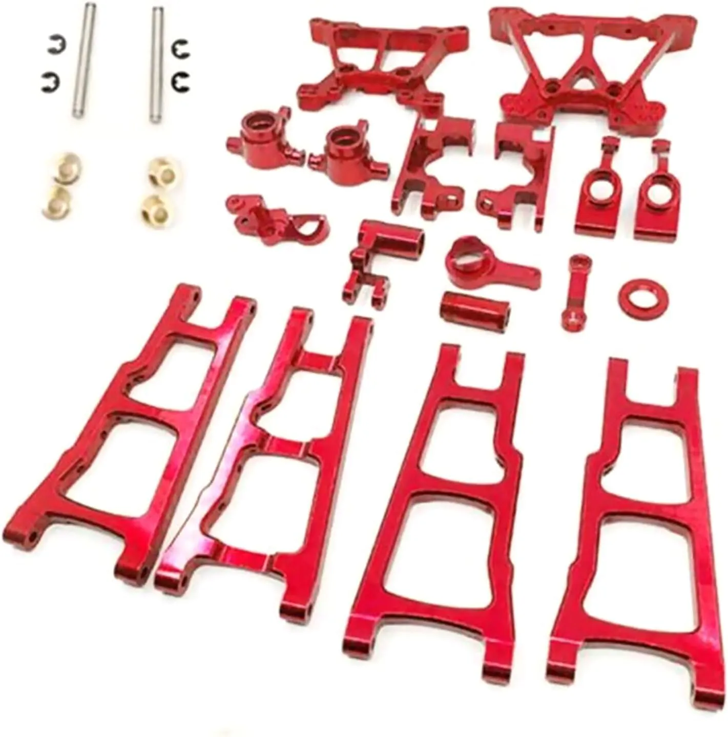 Durable Alloy Aluminum 1/10 Upgrade Spare Parts Kit for TRAXXAS Slash 4x4 RC Truck Car