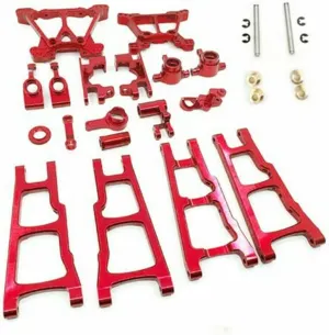 Durable Alloy Aluminum 1/10 Upgrade Spare Parts Kit for TRAXXAS Slash 4x4 RC Truck Car