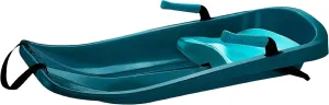 Durable Kids' Toboggan Sleds - Plastic, Lightweight, Winter Snow Sleds with Tow Strap & Pull-Up Brakes
