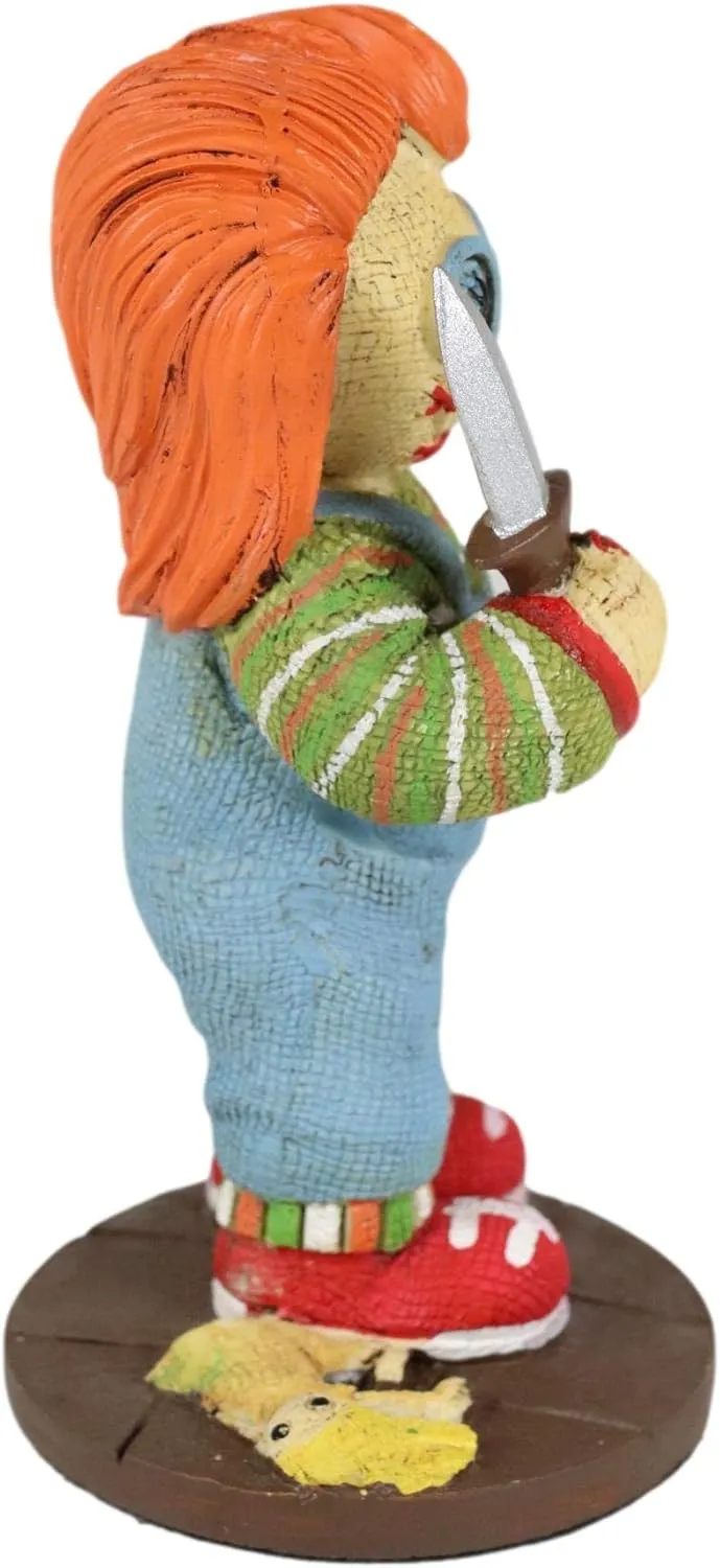 Ebros Day of The Dead Pinheadz Monster with Voodoo Stitches Figurine Halloween Collectible Toy Fantasy Mythical Beings Undead Apocalypse Horror (Buddi Child's Play Chucky)
