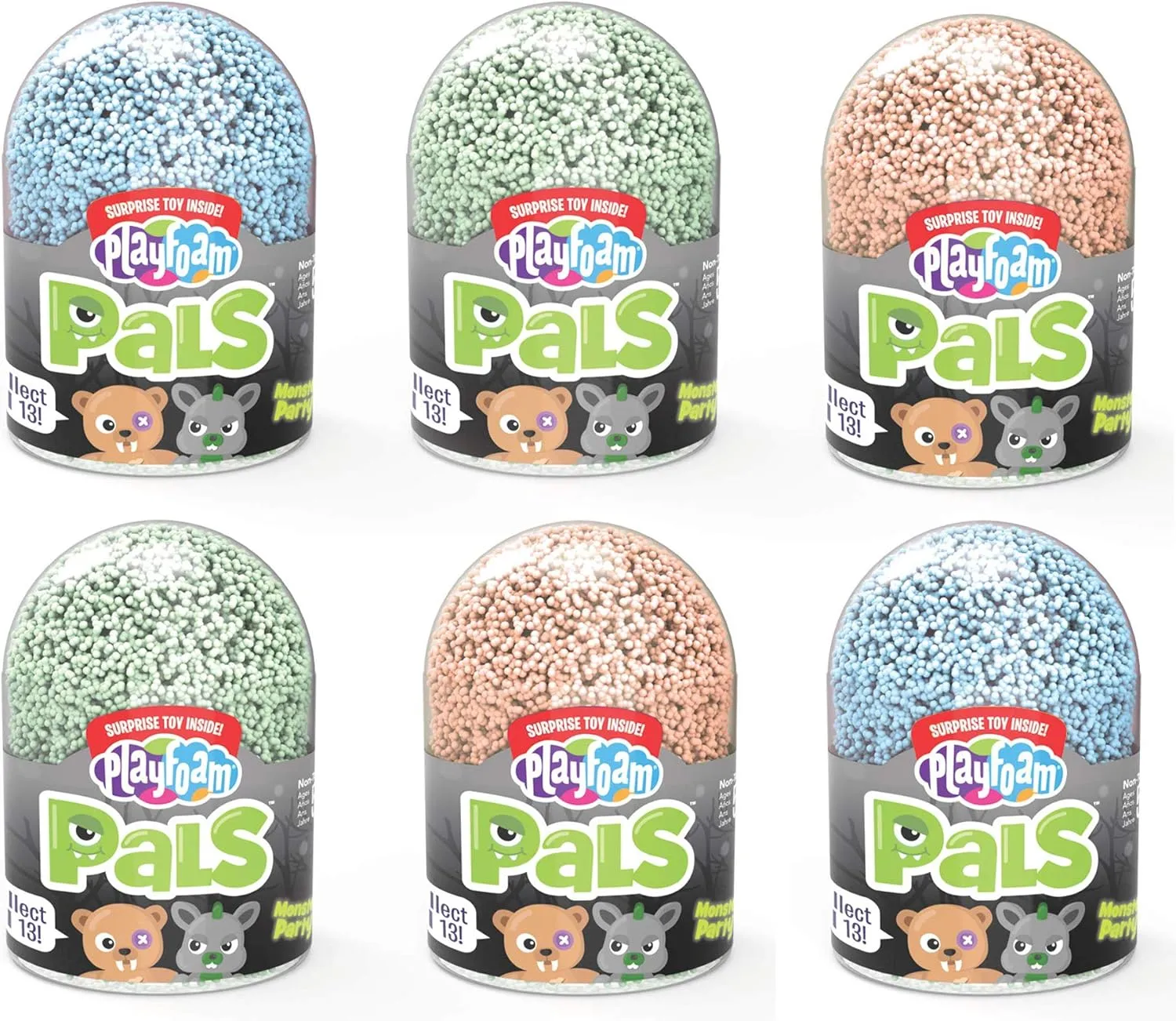 Educational Insights Playfoam Pals Monster Party 6-Pack, Fidget, Sensory Toy for Boys & Girls, Ages 3 