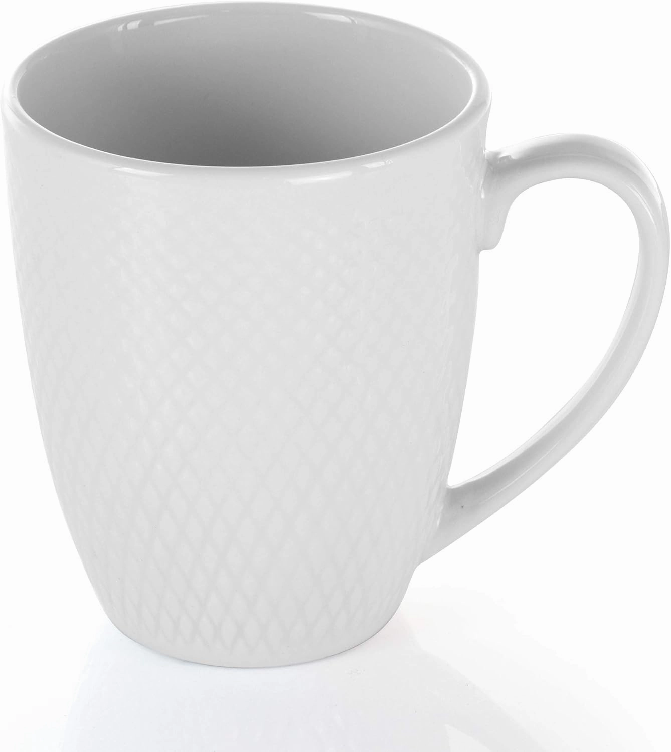 Elama White Porcelain Dish Dinnerware Set, 18 Piece (Elama Glossy)