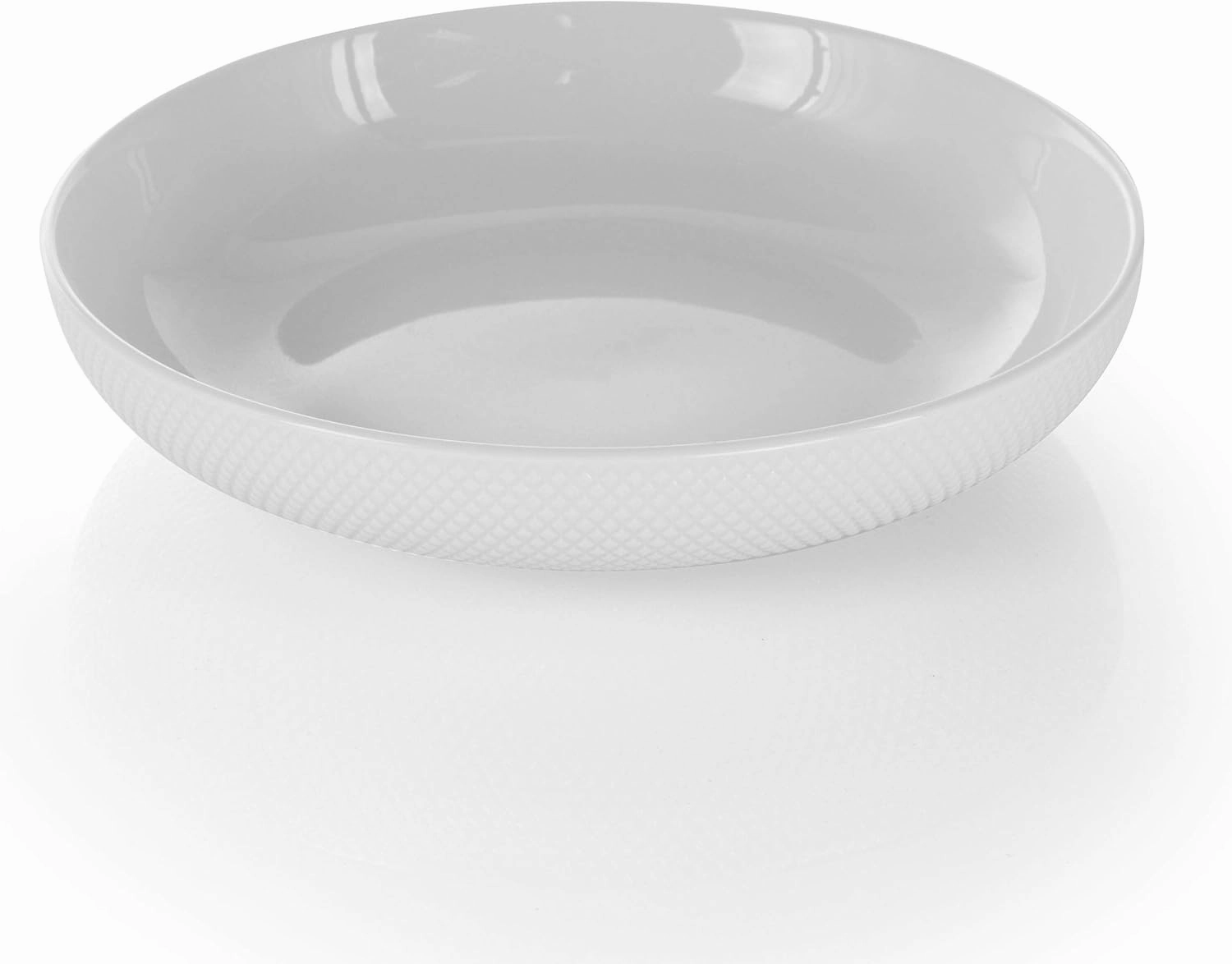 Elama White Porcelain Dish Dinnerware Set, 18 Piece (Elama Glossy)